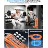 OMOTON TP02-Pro Magnetic Phone Holder for Vlogging, Content Creator Essentials with 1/4″ Screw, Arca, Strong Back Magnet for Gym, Adjustable Phone Stand & Selfie Stick for iPhone 12-17 Series, Orange(Orange)