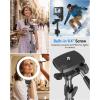 OMOTON TP02-Pro Magnetic Phone Holder for Vlogging, Content Creator Essentials with 1/4″ Screw, Arca, Strong Back Magnet for Gym, Adjustable Phone Stand & Selfie Stick for iPhone 12-17 Series, Orange(Black Set)