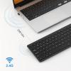 OMOTON Wireless Keyboard – 2.4G USB, Compact and Quiet, Slim Wireless for Laptop Tablet Computer Desktop and PC (Black)