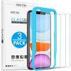 OMOTON Tempered Glass Screen Protector Compatible with Apple iPhone 11 / XR, 6.1 inch [3 Pack]