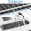 OMOTON Keyboard and Mouse for Mac, Wired Keyboard for Mac with Numeric Pad Dual Interface (Type-C & USB), Mouse with USB A Interface for MacBook Pro/Air, iMac, Mac mini/Pro Laptop, Space Grey