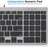 OMOTON Keyboard and Mouse for Mac, Wired Keyboard for Mac with Numeric Pad Dual Interface (Type-C & USB), Mouse with USB A Interface for MacBook Pro/Air, iMac, Mac mini/Pro Laptop, Space Grey