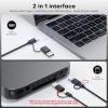 OMOTON Wired Keyboard Compatible with Mac, with Dual Interface (USB and Type-C), Numeric Keypad Compatible with MacBook Pro/Air, iMac, Mac mini/Pro Laptop, Blue(Grey)