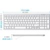 OMOTON Wired Keyboard Compatible with Mac, with Dual Interface (USB and Type-C), Numeric Keypad Compatible with MacBook Pro/Air, iMac, Mac mini/Pro Laptop, Blue(Silver)