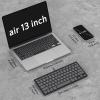 OMOTON Wired Keyboard for Mac Devices ONLY with Dual Interface, Comfortable Typing Angle & Stable Connection, Compatible with MacBook, iMac, Mac mini, PC-Graphite Black & Gray(A-Graphite Black & Gray)