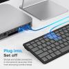 OMOTON Wired Keyboard for Mac Devices ONLY with Dual Interface, Comfortable Typing Angle & Stable Connection, Compatible with MacBook, iMac, Mac mini, PC-Graphite Black & Gray(A-Graphite Black & Gray)