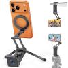 OMOTON Dual-Side Magnetic Phone Tripod Mount, Front Magnetic for iPhone & Rear for Photography Accessories, Phone Stand with Arca Quick Release, 1/4″ Thread, Content Creator Essential for Travel