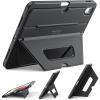 OMOTON Case for iPad A16 11th Generation 11 Inch 2025 / iPad 10th Generation 10.9 Inch 2022, Soft TPU Protective Cover with Mutiple Angle Adjustible Kickstand and Pencil Hoder, Black