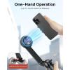 OMOTON Phone Tripod Compatible with MagSafe, 64″ Extendable Bigger Magnetic Selfie Stick Tripod with Remote, Fit for iPhone 15 14 13 12 Series, Magsafe Cases and Other Phones with Metal Ring