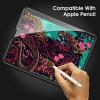 OMOTON Tempered Glass Screen Protector for iPad Pro 12.9 Inch – Sensitive Touch, Apple Pencil & Face ID Compatible