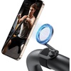 OMOTON BK01 Anti-Vibration Bike Phone Holder Fits Rearview Mirror & Handlebar for Electric Scooter/E-Bike, VC09 Magnetic Phone Holder for Magsafe 360° Rotation with 2 Straps Compatible with 30oz Stanl