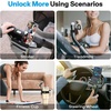 OMOTON BK01 Anti-Vibration Bike Phone Holder Fits Rearview Mirror & Handlebar for Electric Scooter/E-Bike, VC09 Magnetic Phone Holder for Magsafe 360° Rotation with 2 Straps Compatible with 30oz Stanl