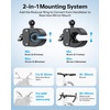 OMOTON BK01 Bike Phone Holder Anti-Shock for Handlebar & Rearview Mirror, T1 Tablet Stand Adjustble