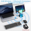 OMOTON Foldable Keyboard and Mouse Combo for 3-Device + Wireless Keyboard for Mac (Rechargeable ＆ Compact)