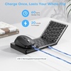 OMOTON Foldable Keyboard and Mouse Combo for 3-Device + Wireless Keyboard for Mac (Rechargeable ＆ Compact)
