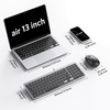 OMOTON Wired Keyboard and Mouse for Mac + Foldable Keyboard and Mouse Combo for 3-Device