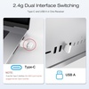 OMOTON Wireless Keyboard for Mac ＆ Bluetooth Keyboard Compatible with iPad Air/Mini and More iOS Devices
