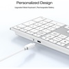 OMOTON Wireless Keyboard for Mac ＆ Bluetooth Keyboard Compatible with iPad Air/Mini and More iOS Devices