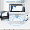 OMOTON Wireless Keyboard for Mac ＆ Bluetooth Keyboard Compatible with iPad Air/Mini and More iOS Devices