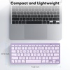 OMOTON Wireless Keyboard for Mac, Ultra-Slim Bluetooth Keyboard with Stable Connection, Compatible with iMac, iMac Pro, MacBook Pro/Air, Mac mini Laptop, Graphite Black & Gray(Purple)