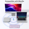 OMOTON Wireless Keyboard for Mac, Ultra-Slim Bluetooth Keyboard with Stable Connection, Compatible with iMac, iMac Pro, MacBook Pro/Air, Mac mini Laptop, Graphite Black & Gray(Purple)