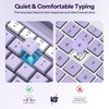 OMOTON Wireless Purple Keyboard and Mouse Combo for Windows & Bluetooth Keyboard for iPad Devices