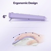 OMOTON Wireless Purple Keyboard and Mouse Combo for Windows & Bluetooth Keyboard for iPad Devices