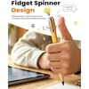 OMOTON for iPad Air 11 inch Paper Screen Protector Bundle with Fidget Spinner Stylus Pen, Matte Tempered Glass with Installation Tray,Pencil Shaped with Tilt Sensitivity & Palm Rejection