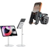 OMOTON BK01 Bike Phone Holder Anti-Vibration for Electric Scooter/E-Bike/Stroller, CA04 Height-Adjustable Phone Stand for Desk