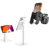 OMOTON CA02 Phone Stand for Desk, BK01 Anti-Vibration Bike Phone Holder for Rearview Mirror & Handlebar