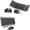OMOTON Wired Keyboard and Mouse for Mac + Foldable Keyboard and Mouse Combo for 3-Device