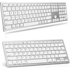 OMOTON Wireless Keyboard for Mac ＆ Bluetooth Keyboard Compatible with iPad Air/Mini and More iOS Devices