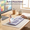 OMOTON Wireless Keyboard and Mouse Combo for PC/Computer/Windows & Bluetooth Rechargeable Keyboard for Tablet/Android/Windows/iOS