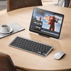 OMOTON Upgraded Rechargeable Bluetooth Keyboard for iPad, with Adjustable Stand Holder and 2 Key Stickers, Compact Portable Wireless Keyboard for iPad 11th A16, 10th, Pro, Air, Mini, Grey(Grey)