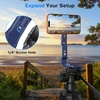 OMOTON TP03 [Ultra-Slim] for MagSafe Tripod, 360° Rotating Magnetic Phone Tripod for iPhone 17/16 Pro Max Air Women Men, Fold Cell Phone Stand with 1/4″ Screw & Hook Fits Vlog, Live, Travel, Blue