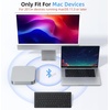 OMOTON Bluetooth Keyboard for Mac, Rechargeable Wireless Keyboard, Ultra-Compact (No Number Pad), Ergonomic Angel, Travel & Home Office Ready, for MacBook Pro/Air iMac Mac mini Neo – Ink Black