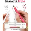 OMOTON Stylus Pen for iPad 2018-2026, SP02 Pencil with Fidget Spinner, Tilt Sensitivity & Palm Rejection, Long Battery for iPad Pro/Air/Mini，Unique Gift for Study, Work & Daily Use – Red(Red)