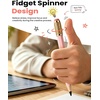 OMOTON Stylus Pen for iPad 2018-2026, SP02 Pencil with Fidget Spinner, Tilt Sensitivity & Palm Rejection, Long Battery for iPad Pro/Air/Mini，Unique Gift for Study, Work & Daily Use – Red(Pink)