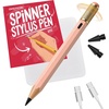 OMOTON Stylus Pen for iPad 2018-2026, SP02 Pencil with Fidget Spinner, Tilt Sensitivity & Palm Rejection, Long Battery for iPad Pro/Air/Mini，Unique Gift for Study, Work & Daily Use – Red(Pink)
