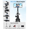 OMOTON Magnetic Phone Mount for Tripod Camera with Arca Base Cold Shoe 1/4″ | Aluminum 360° Adjustable, Detachable Base with Magnet for Steel Surface for Gym Golf Cart Video Recording, for iPhone Android