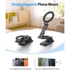 OMOTON Magnetic Phone Mount for Tripod Camera with Arca Base Cold Shoe 1/4″ | Aluminum 360° Adjustable, Detachable Base with Magnet for Steel Surface for Gym Golf Cart Video Recording, for iPhone Android