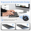 OMOTON Rechargeable Keyboard for Mac, Bluetooth Only, No Numpad, Space Grey | Ergonomic 8° tilt, 14 Hotkeys, Compact, Perfect for Travel & Home Office, Wireless Keyboard for MacBook Pro/Air iMac Mac mini(Space Grey)