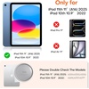 OMOTON Privacy Screen Protector for iPad A16 11th/10th Gen (11/10.9 Inch) | 2 Pack 9H Anti-Spy Tempered Glass, Scratch Resistant, Bubble-Free Install, Auto-Alignment, Case Friendly&Apple Pencil Support