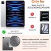 OMOTON Privacy Screen Protector for iPad Pro 12.9 Inch (6/5/4/3rd Gen) | 2 Pack 9H Anti-Spy Tempered Glass, Scratch Resistant, Bubble-Free Install, Auto-Alignment, Case Friendly&Apple Pencil Support