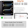 OMOTON Privacy Screen Protector for iPad Pro 13 Inch M5/M4 (8th/7th Gen) | 2 Pack 9H Anti-Spy Tempered Glass, Scratch Resistant, Bubble-Free Install, Auto-Alignment, Case Friendly&Apple Pencil Support
