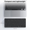 OMOTON Ultra-Slim Wireless Keyboard for Mac (MacOS 10.10+), Compact Size | Stable Bluetooth Connection, Ergonomic Tilt Angel, Auto Sleep Energy Saving & Portable for Business Trip, Black(Black)