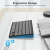 OMOTON Ultra-Slim Wireless Keyboard for Mac (MacOS 10.10+), Compact Size | Stable Bluetooth Connection, Ergonomic Tilt Angel, Auto Sleep Energy Saving & Portable for Business Trip, Black(Graphite Black & Gray)
