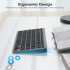 OMOTON Ultra-Slim Wireless Keyboard for Mac (MacOS 10.10+), Compact Size | Stable Bluetooth Connection, Ergonomic Tilt Angel, Auto Sleep Energy Saving & Portable for Business Trip, Black(Black Grey)