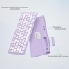 OMOTON Ultra-Slim Wireless Keyboard for Mac (MacOS 10.10+), Compact Size | Stable Bluetooth Connection, Ergonomic Tilt Angel, Auto Sleep Energy Saving & Portable for Business Trip, Black(Purple)