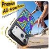 OMOTON for iPhone 17 Pro Max Case with Detachable Magnetic Backplates Black